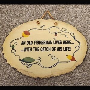 Fisherman Wall Decor Plaque